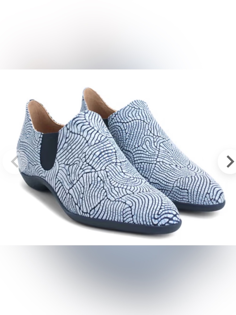 Fluevog GREAT COND. Power Up Harmony sporty blue embossed Chelsea shoe- 9.5